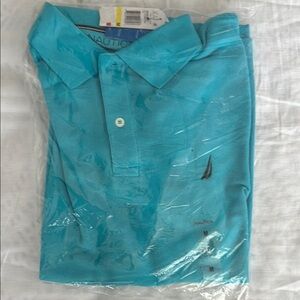 Nautica Men's Turquoise Polo Shirt